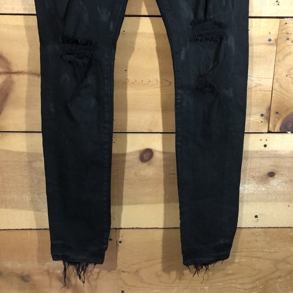 NEW Purple Brand Jeans P001 Jeans Mens Size 36x34 Slim Skinny Button Fly Black - Picture 4 of 14